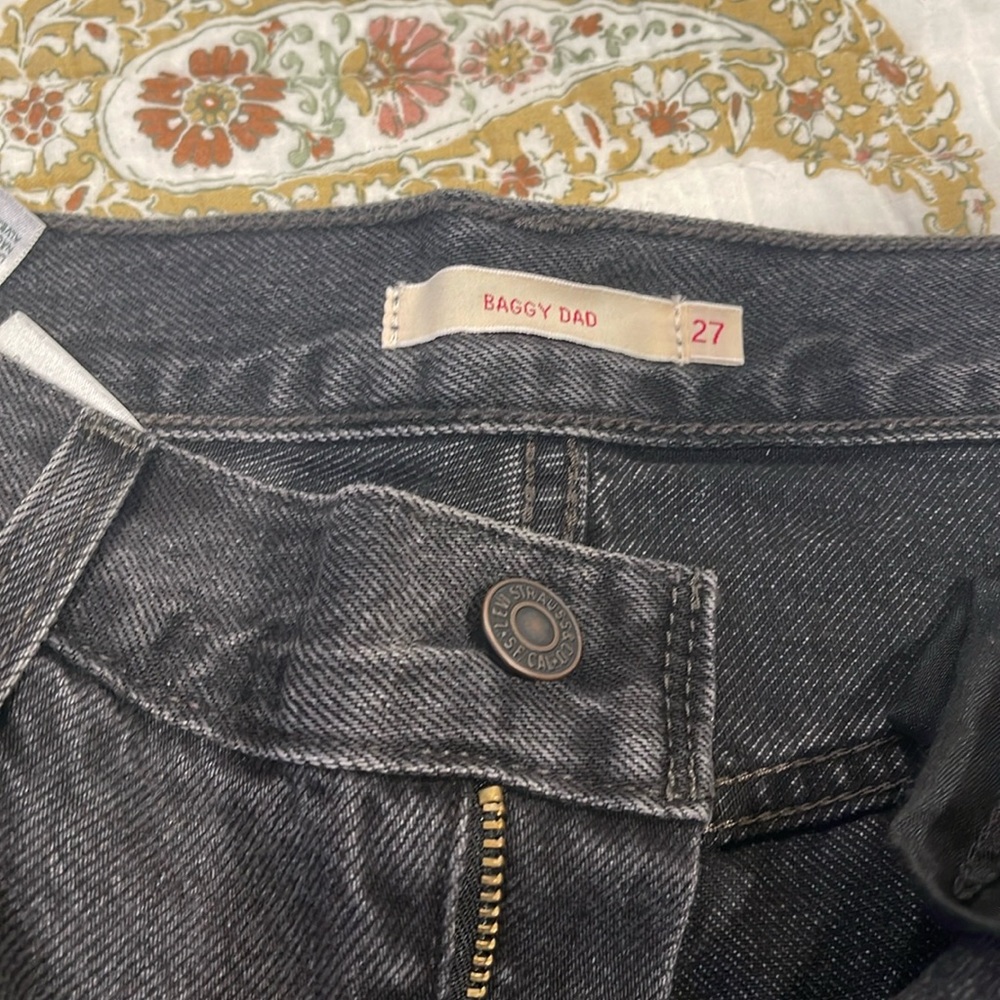 Baggy dad jeans. Black. Size 27.